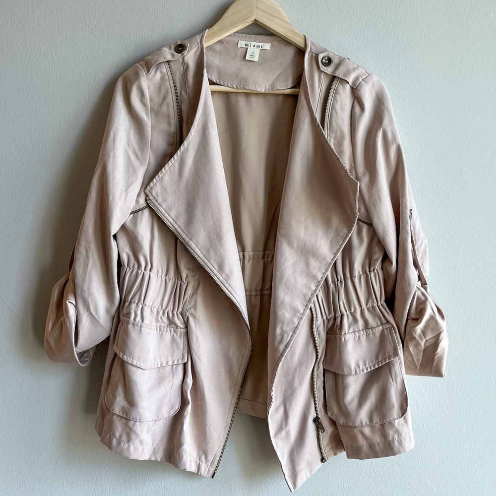 Cream Fall Utility jacket